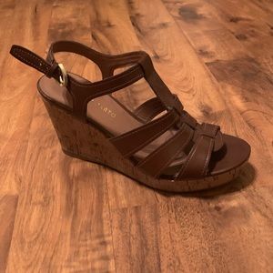Franco Sarto Leather wedge